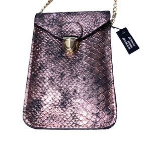 NWT Parade Street Products Faux Snakeskin Smartphone Crossbody Purse